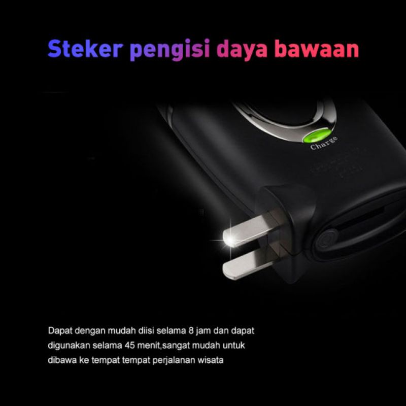 alat cukur kumis jenggot pria kepala ganda Charging