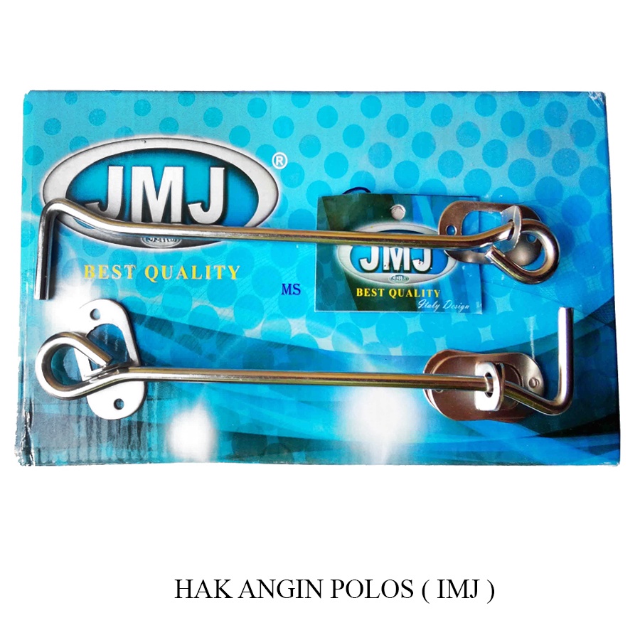 Hak angin Polos Jumbo Chrome 8" / Penahan Jendela / Pengait Jendela JMJ./ buah