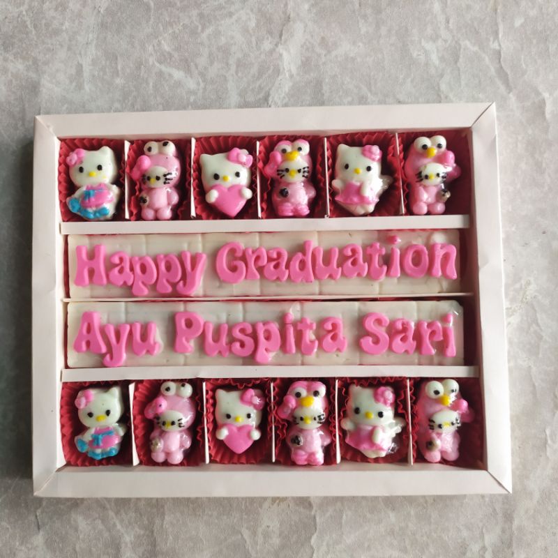 

Coklat karakter hello kitty box gift medium