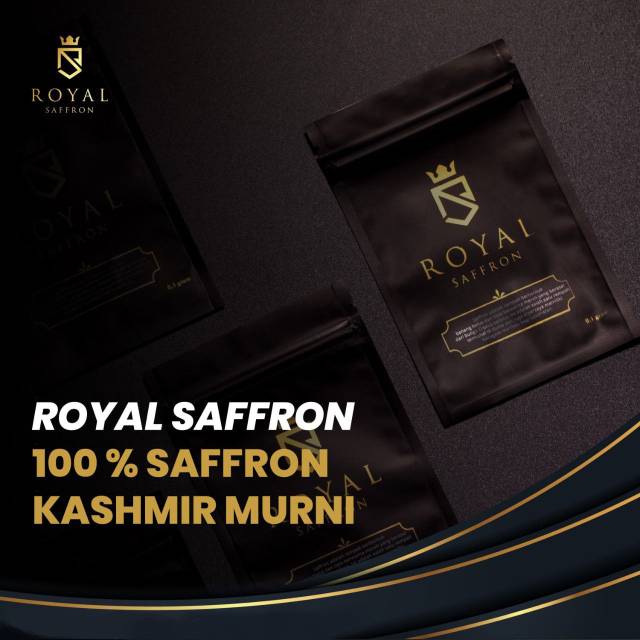 

ROYAL SAFFRON - Saffron Kashmir Grade A kemasan 0,1 gram (±60 helai saffron)