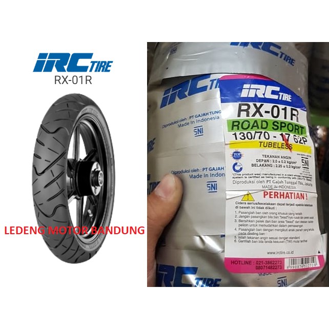 IRC 130/70-17 RX 01 Rear Road Winner Ban Tubeless Motor Sport