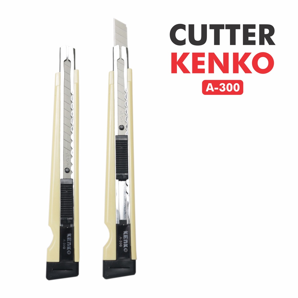 

Cutter KENKO Kater Seri A300 Handy Cutter Pemotong Serbaguna