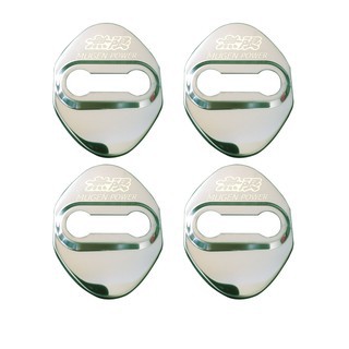 4 Pcs cover Pelindung Kunci Pintu Mobil Honda MUGEN POWER Bahan Stainless Steel