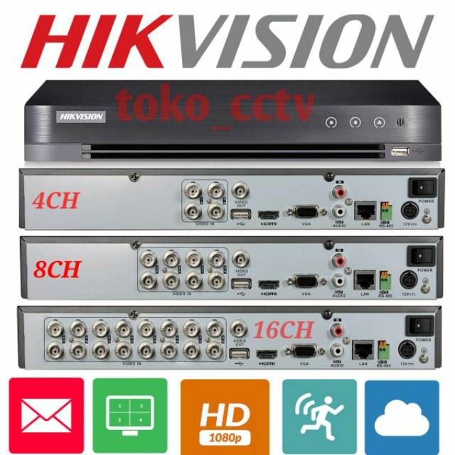 DVR 8CH HIKVISION TURBO HD 1080P