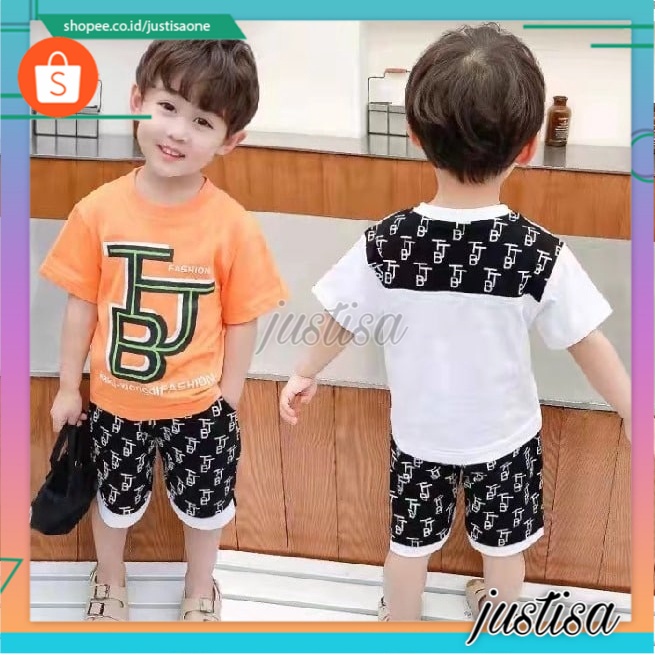 Promo !! Setelan baju anak cowok / setelan kaku xiongdi fashion ukuran 1-4tahun / Setelan anak import trendy