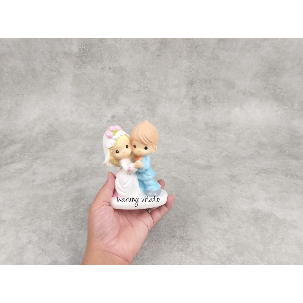 PATUNG PAJANGAN HIASAN KUE CAKE TOPPER PRECIOUS MOMENT DANSA PMW10
