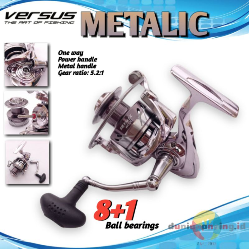 Reel versus metalic 1000 2000 3000 6000 power handle versus metallic