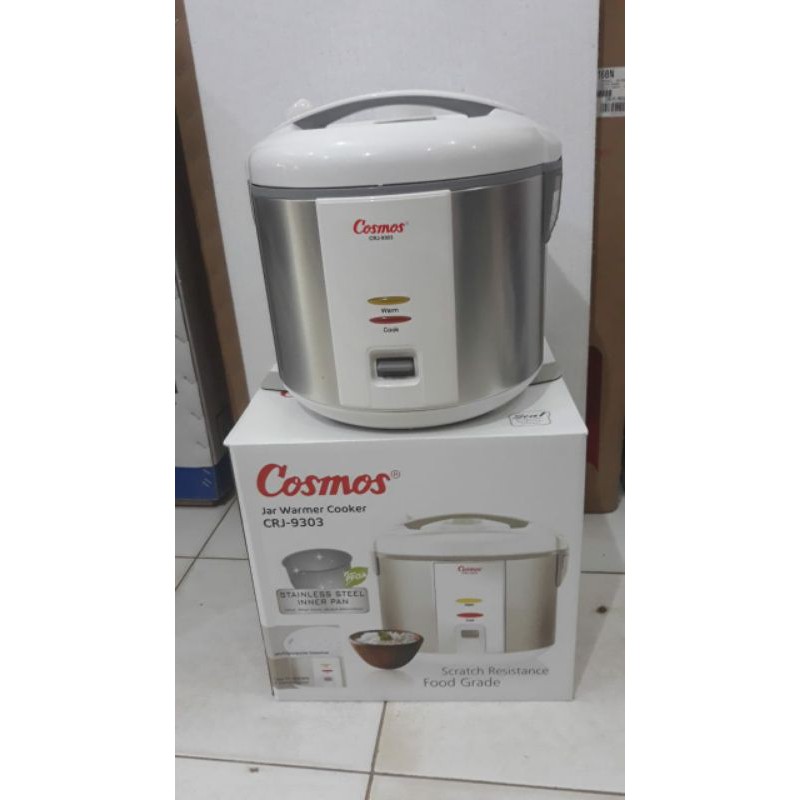 Rice Cooker Cosmos stainless steel CRJ 9303 kapasitas 2lt