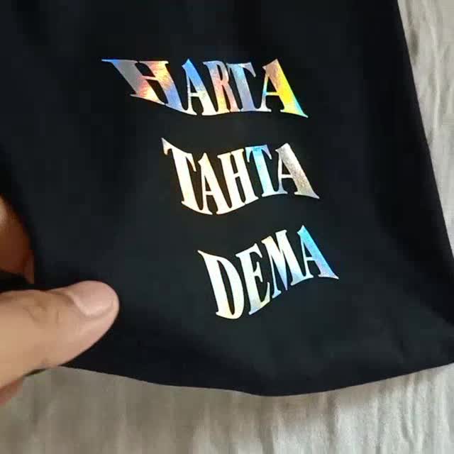 Bisa Custom Kaos Harta Tahta Baju Sablon Hologram  Sablon  