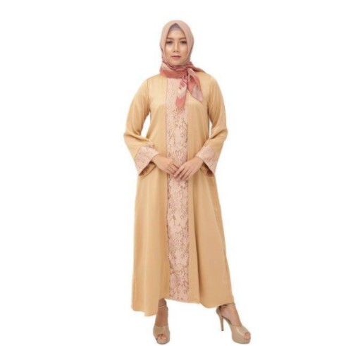 Gamis Elzatta Polos Bahan Silk Gamis Inaya