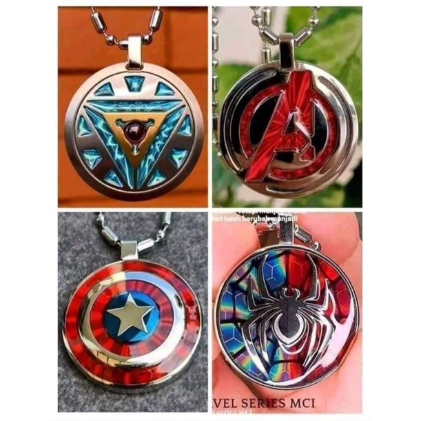 Pendant Marvel ori MCI, Pendant ironman, Pendant Spiderman, Pendant Avangers