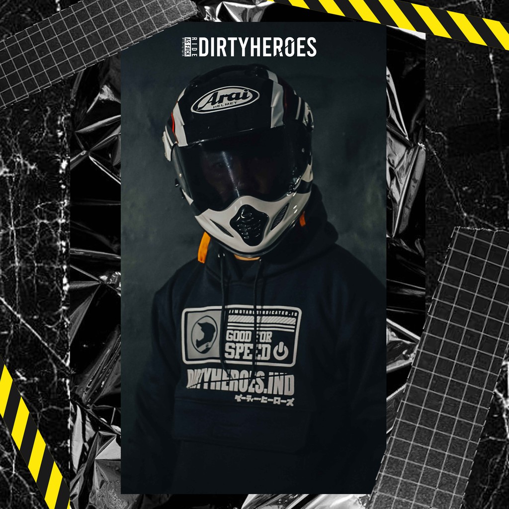 DIRTY HEROES GOOD FOR SPEED | ANORAK HOODIE | HOODIE | SWEATER | SUPERMOTO | MOTARD | MOTOCROSS | MX