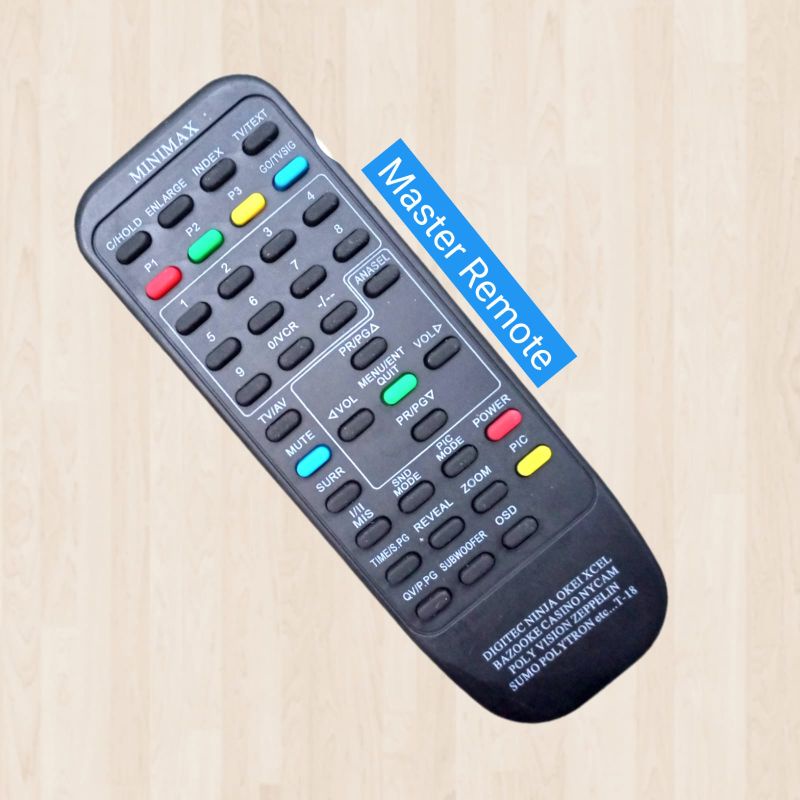 Remot Remote TV Polytron Tabung Minimax (Polyvision, Digitec, dll)