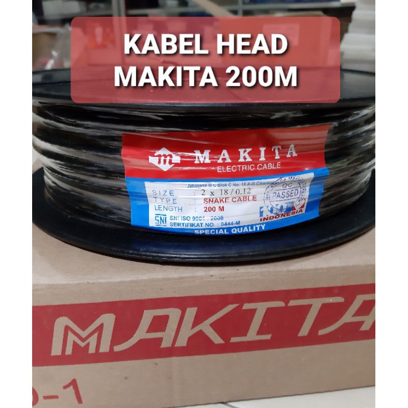 KABLE HEAD MAKITA 2x18 CABLE SNAKE MAKITA KABEL SNAKE 200M
