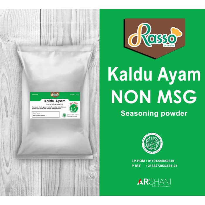 

Jual Bumbu Kaldu Ayam Non MSG 1KG Rasso Seasoning - Penyedap Rasa Non MSG Diskon