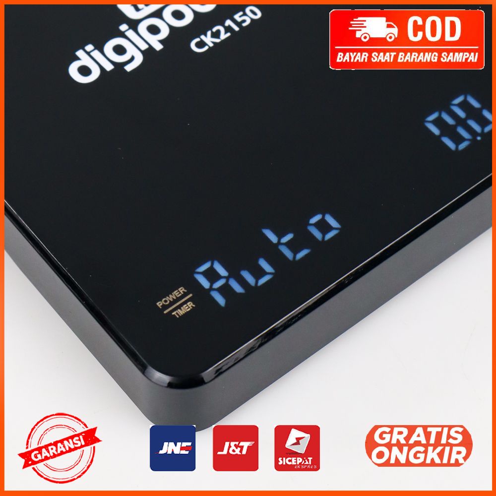 Timbangan Dapur Kopi Digital Scale Timer 3kg 0.1g - CK2150