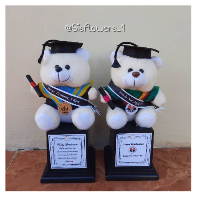 Piala Boneka/ Trophy Boneka / Boneka Wisuda/ hadiah wisuda