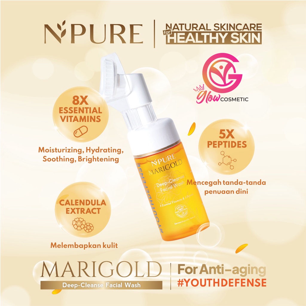 NPURE MARIGOLD DEEP-CLEANSE FACIAL WASH