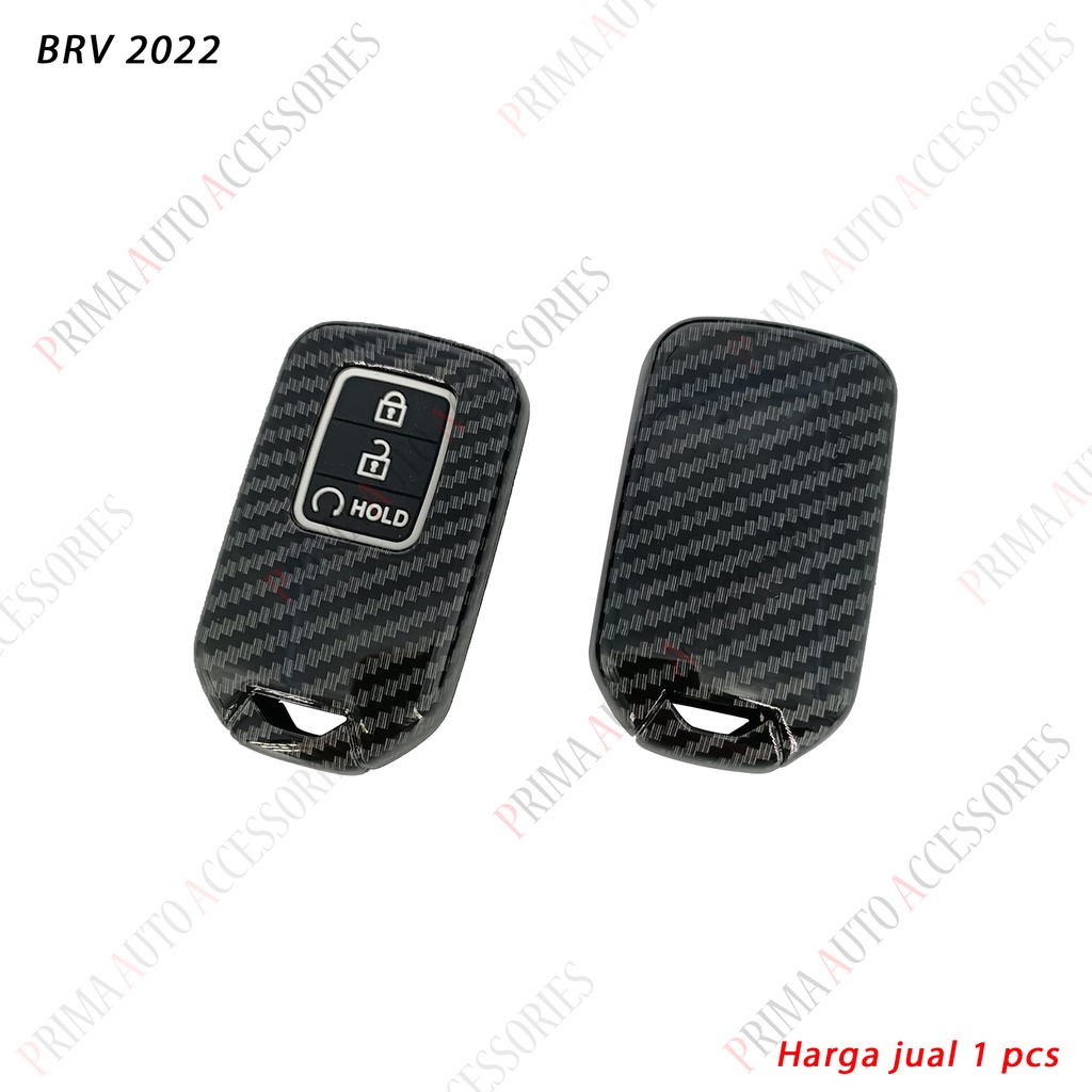 Casing Cover Hardcase Kunci Remote Mobil Fiber Carbon - Honda BRV 2022