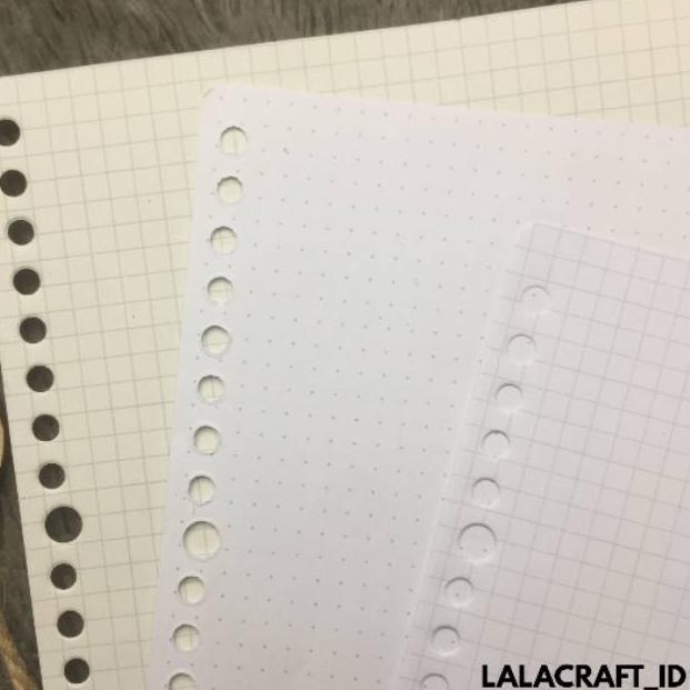 

➬sz Grosir❇ [100GSM Gading]Loose Leaf A5 dan B5 Grid/Dot Broken White (Putih Gading, Warna Novel) 86