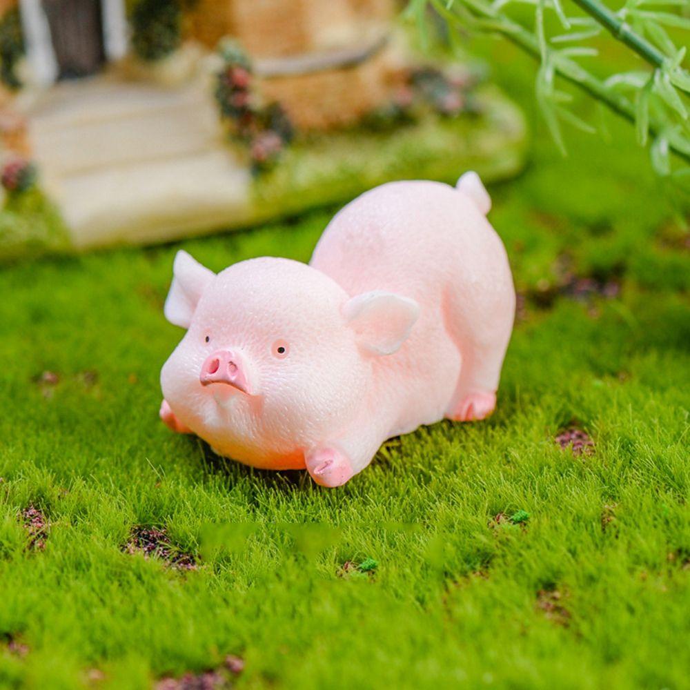 Patung Agustina Ornamen Lucu Craft Animal Resin Model Microlandscape