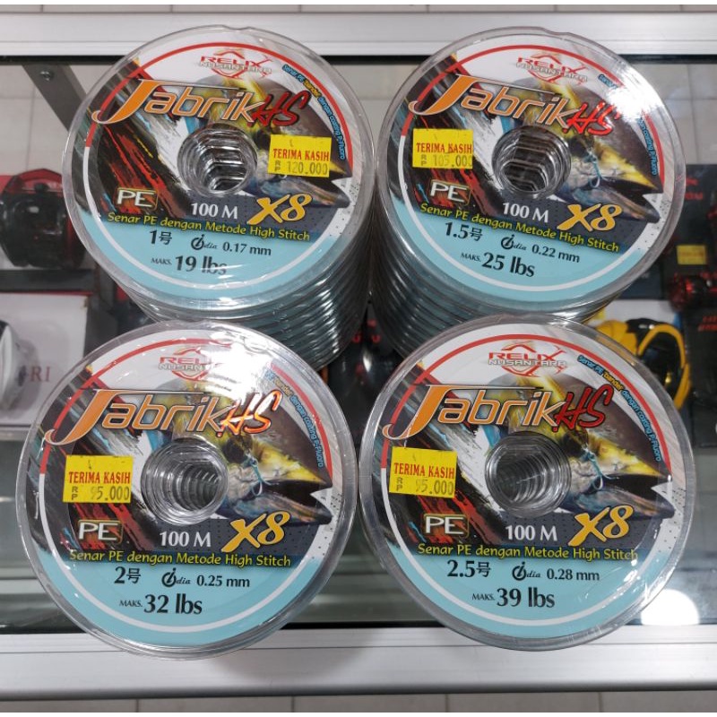 senar pe  relix nusantara jabrik hs 100m