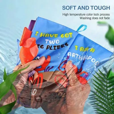 Teether Soft Book Baby (Buku Kain Mainan Anak Bayi Edukatif Toys)