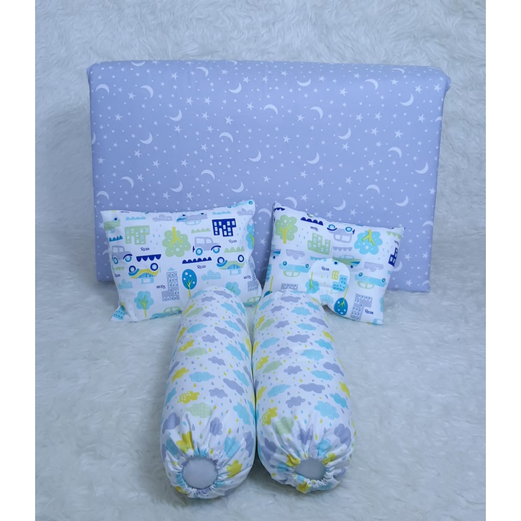 Perlengkapan Tidur Bayi - Bed Set (Kasur + Bantal Set Baby + Bantal Peang)