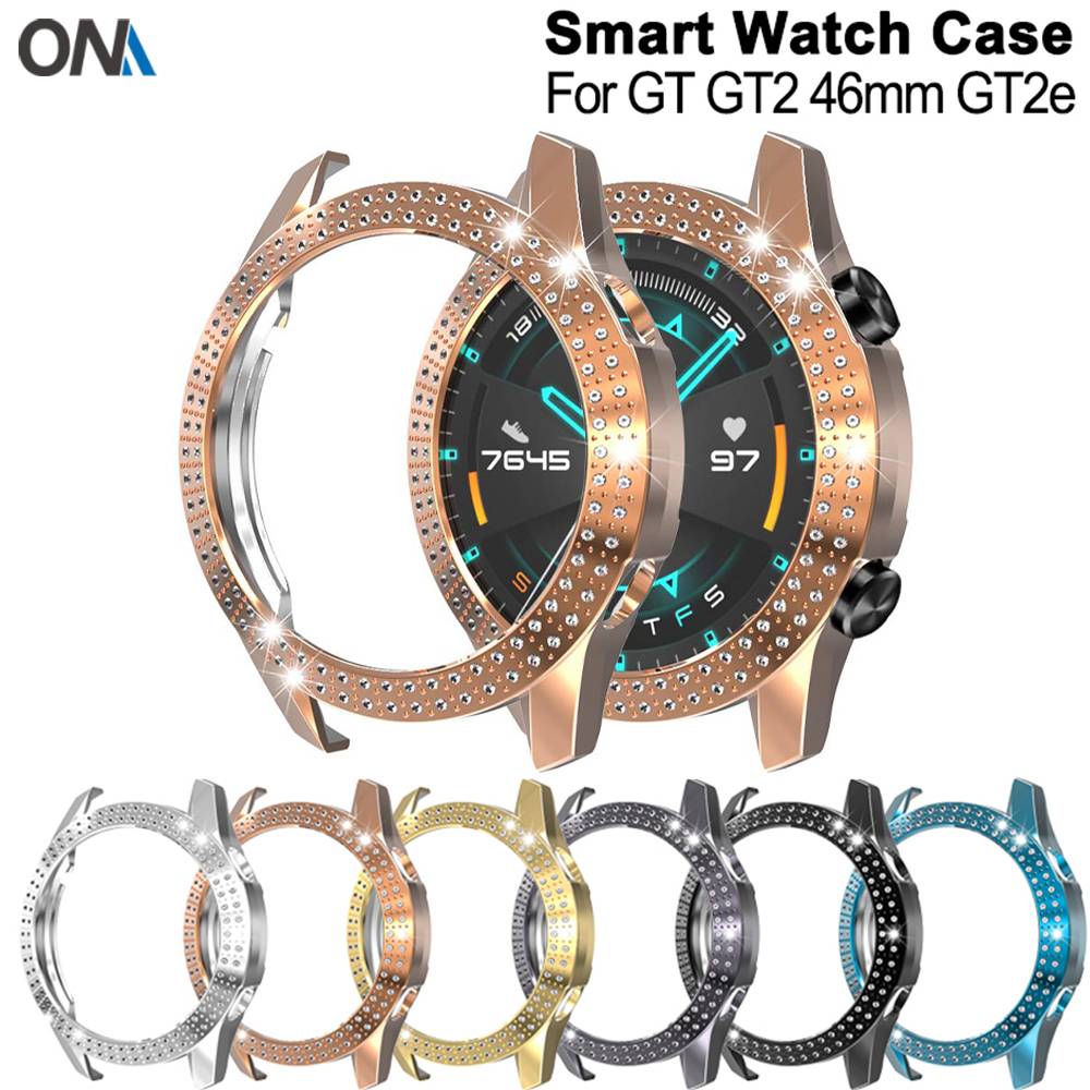 Casing Pelindung Huawei Watch GT 2E GT2E GT2 GT2 GT 2 46mm Aksen Berlian Imitasi