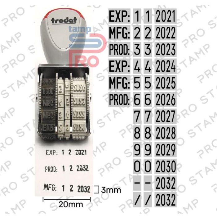 

Murah Stempel Expired / Exp Format Bulan & Tahun Tinggi 3Mm Limited