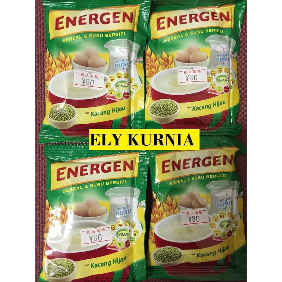 

Energen Rasa Kacang Hijau 1 Renceng isi 10 x @ 30 gr