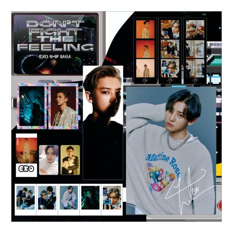 EXO Fankit Don't Fight The Feeling - Mini Poster, Handbanner, Bookmark, PC, dll
