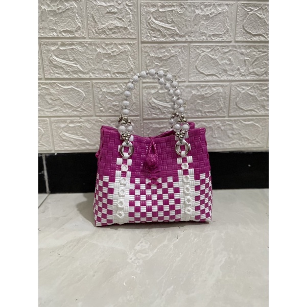 Tas Pesta Kecil Handle Mutiara / Tas Rajut