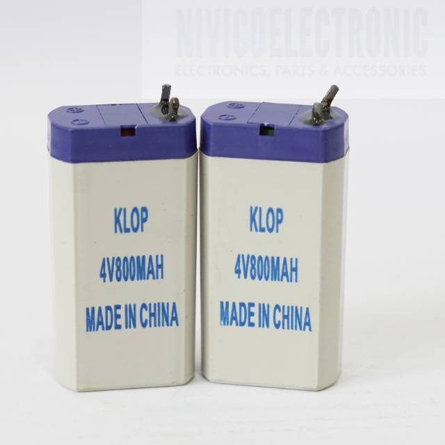 Baterai Aki kering 4v 800 mah KLOP