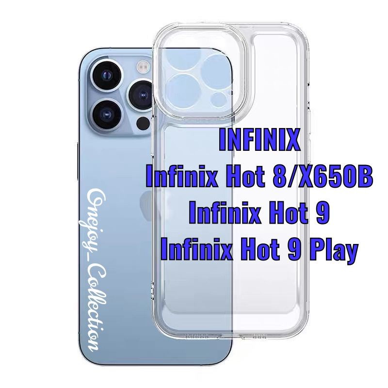 SPACE CASE SOFT TPU CLEAR CASE INFINIX HOT 9 9 PLAY 8 PROTECTOR CAMERA SOFT CASE 1.6MM BENING