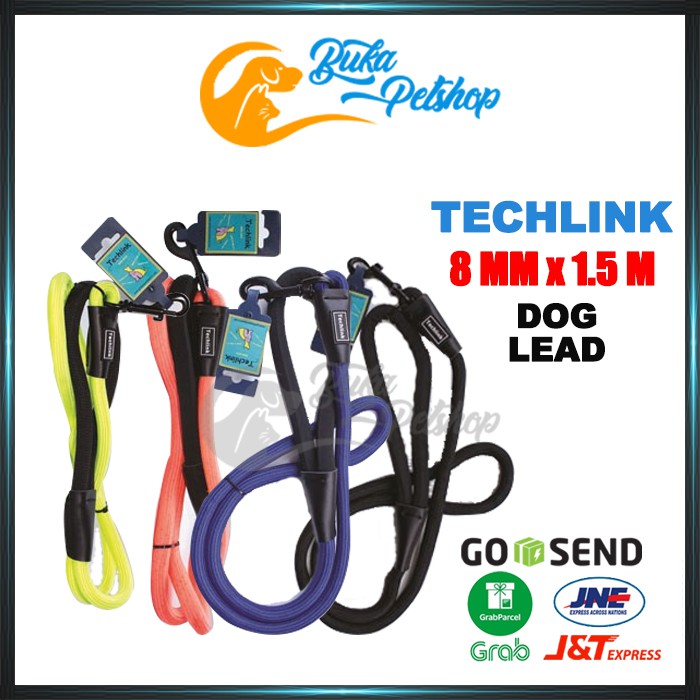 Tali Tuntun Anjing TECHLINK DOG LEAD 8MM x 1,5M