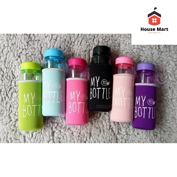 My Bottle Botol Minum 500ML Botol Minum Serbaguna Free Pouch Busa