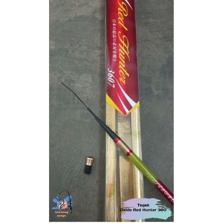Joran tegek daido red hunter blue hunter 360 450 carbon kevlar action medium hard seperti iguruai ka
