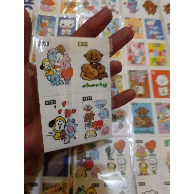 Stiker BTS/Stiker bt21 Bahan Kertas