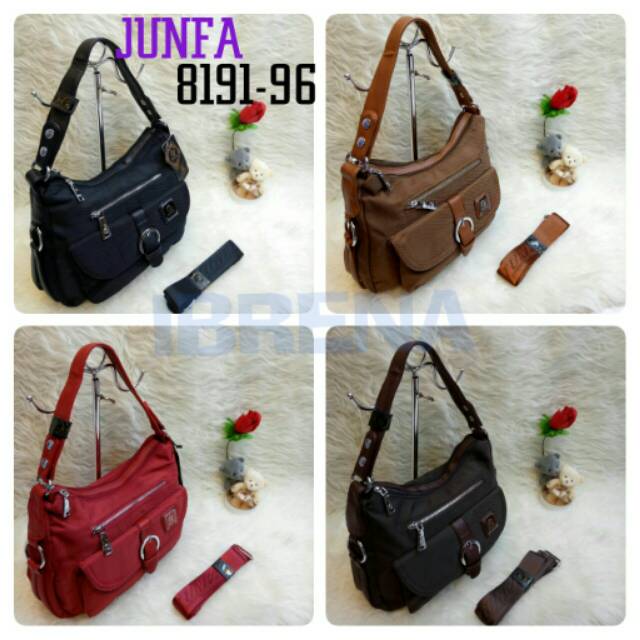  Tas  selempang wanita junfa  8191 96 bahan kanvas tas  import 