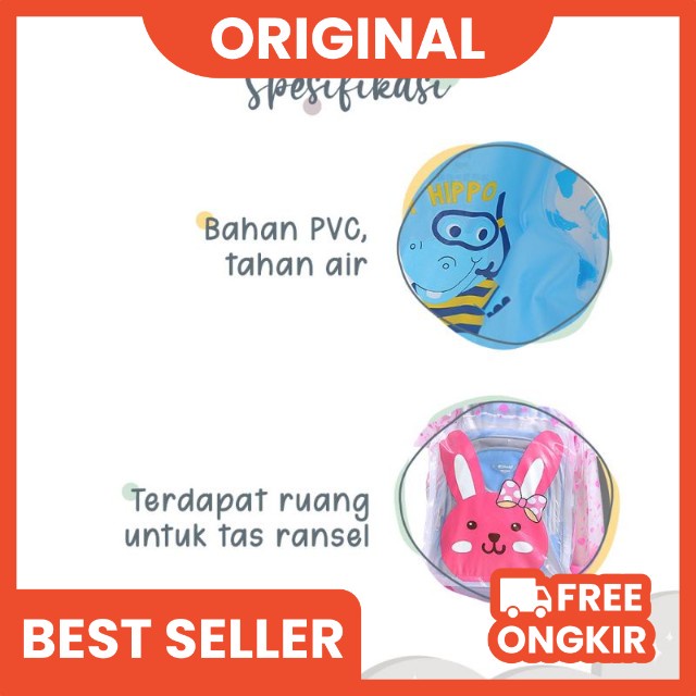 Jas hujan anak laki laki Jas hujan anak perempuan Dengan ruang ransel Mantel Hujan anak High Quality