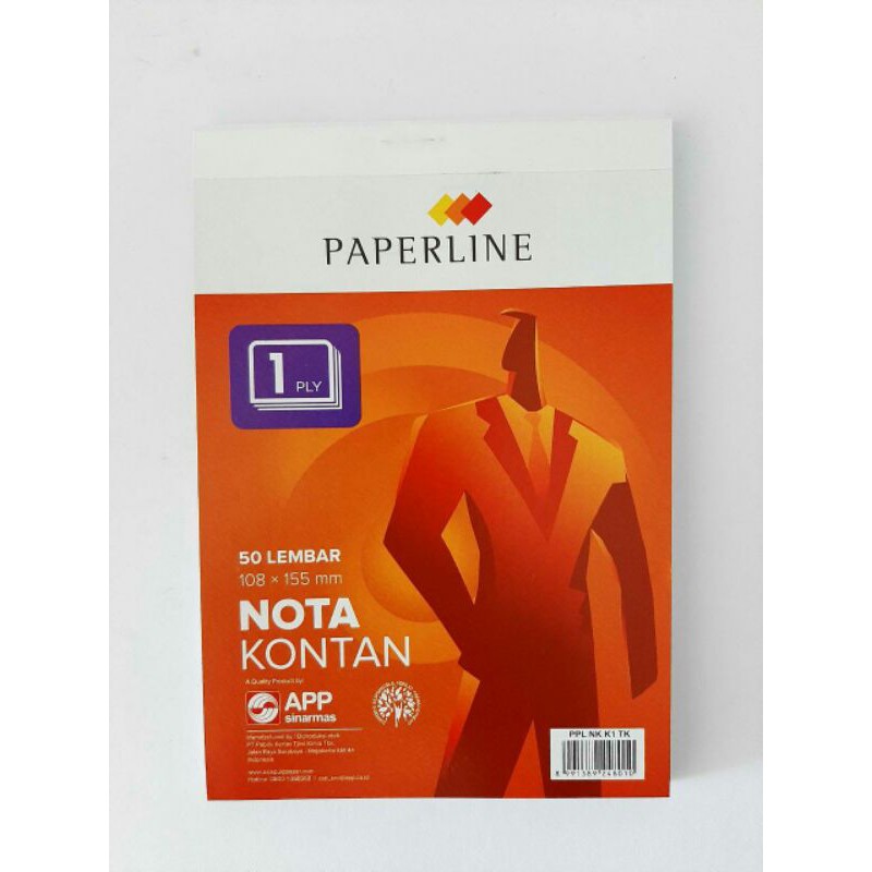 

Nota kontan K1 kecil Paperline rangkap 1(putih saja)