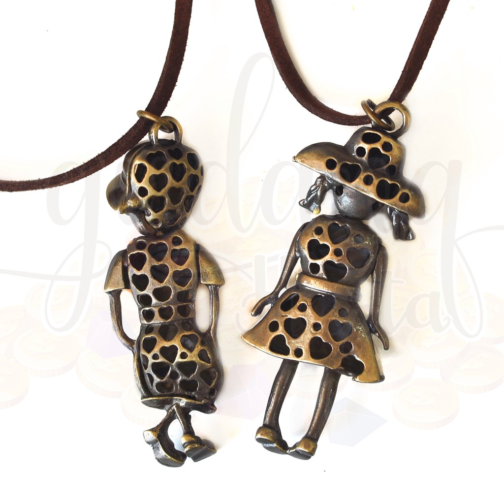 Kalung Vintage Couple Boy and Girl Lucu GH 204189