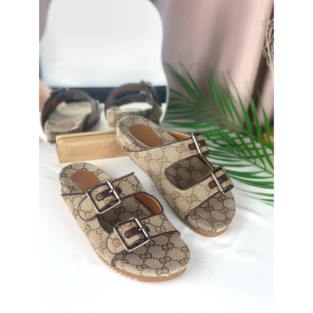 SANDAL WANITA GCS005 GC SIDELINE SLIDE SANDALS PREMIUM IMPORT