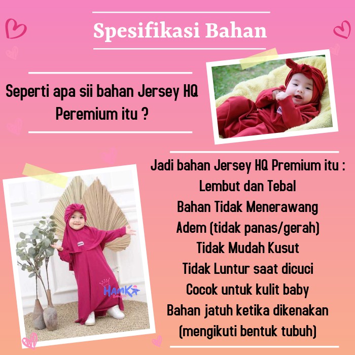 Set Gamis Anak Perempuan 0 - 3 Tahun Set Hijab Dan Turban Zhavira Polos Bahan Jersey Premium Putih Hitam