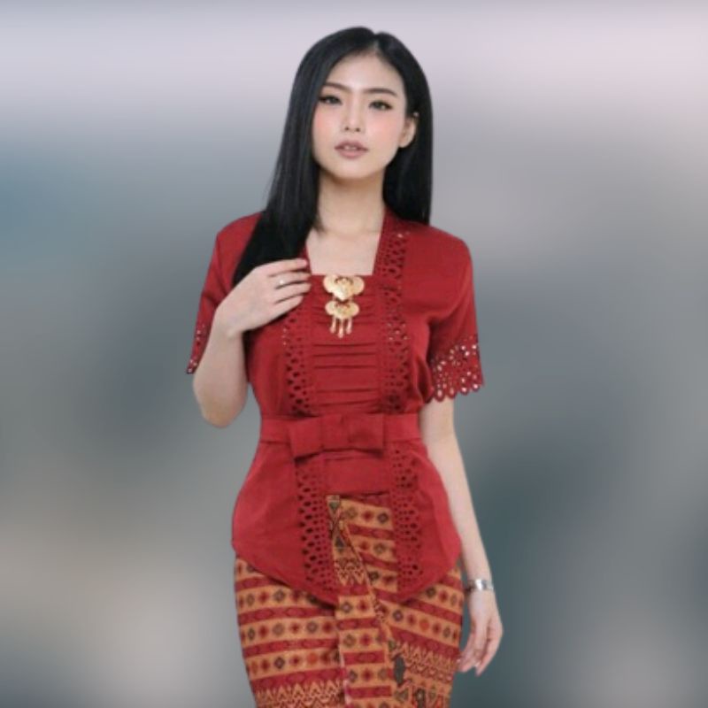 Atasan Kebaya kutu baru Kartini encim senada modern