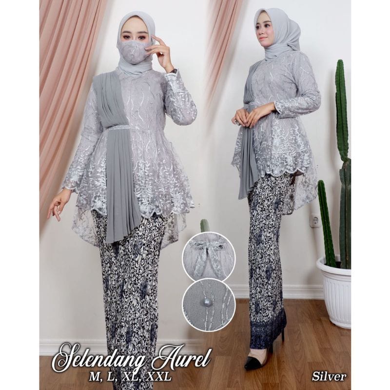 COD - KEBAYA AORORA SELENDANG - KEBAYA MODERN - KEBAYA WISUDA - KEBAYA PESTA - ATASAN KEBAYA MODERN - KEBAYA-ZK-4