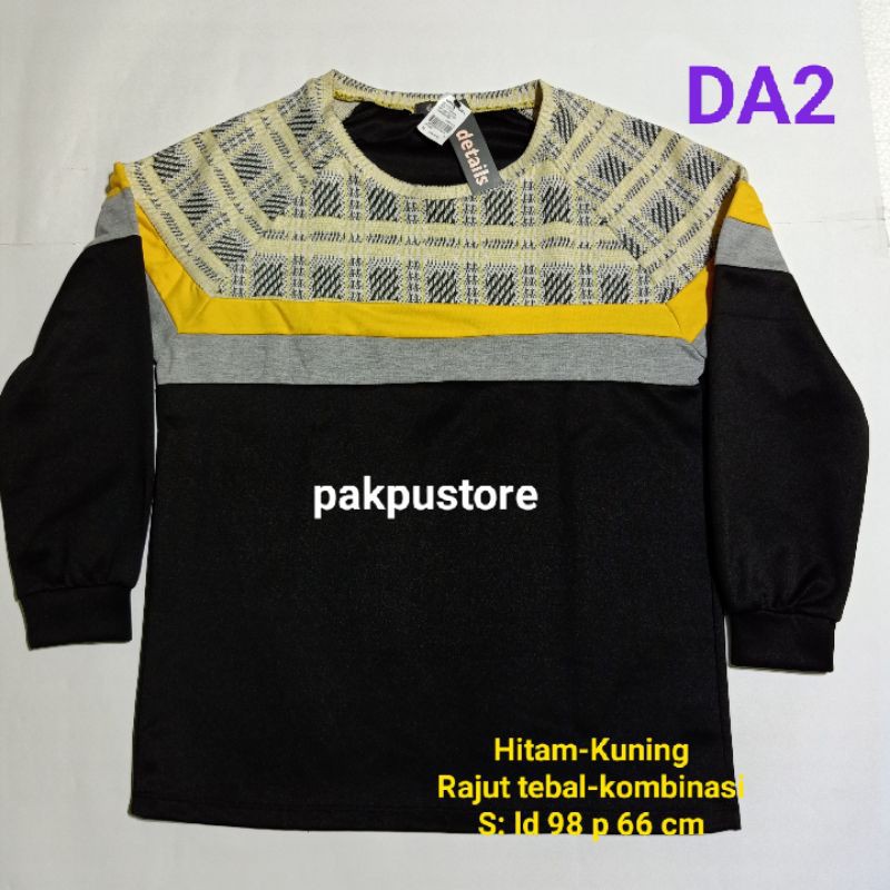 Kaos Wanita Lengan Panjang dan Tanggung Merk Details Branded Matahari Original