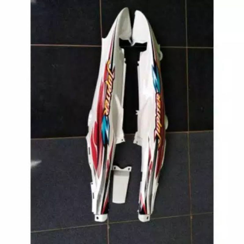 Cover body jupiter z lama  body jupiter z lama old putih set dengan striping