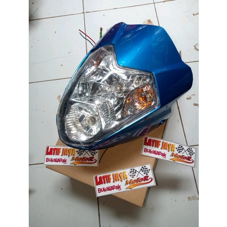 batok lampu satria fu lama biru